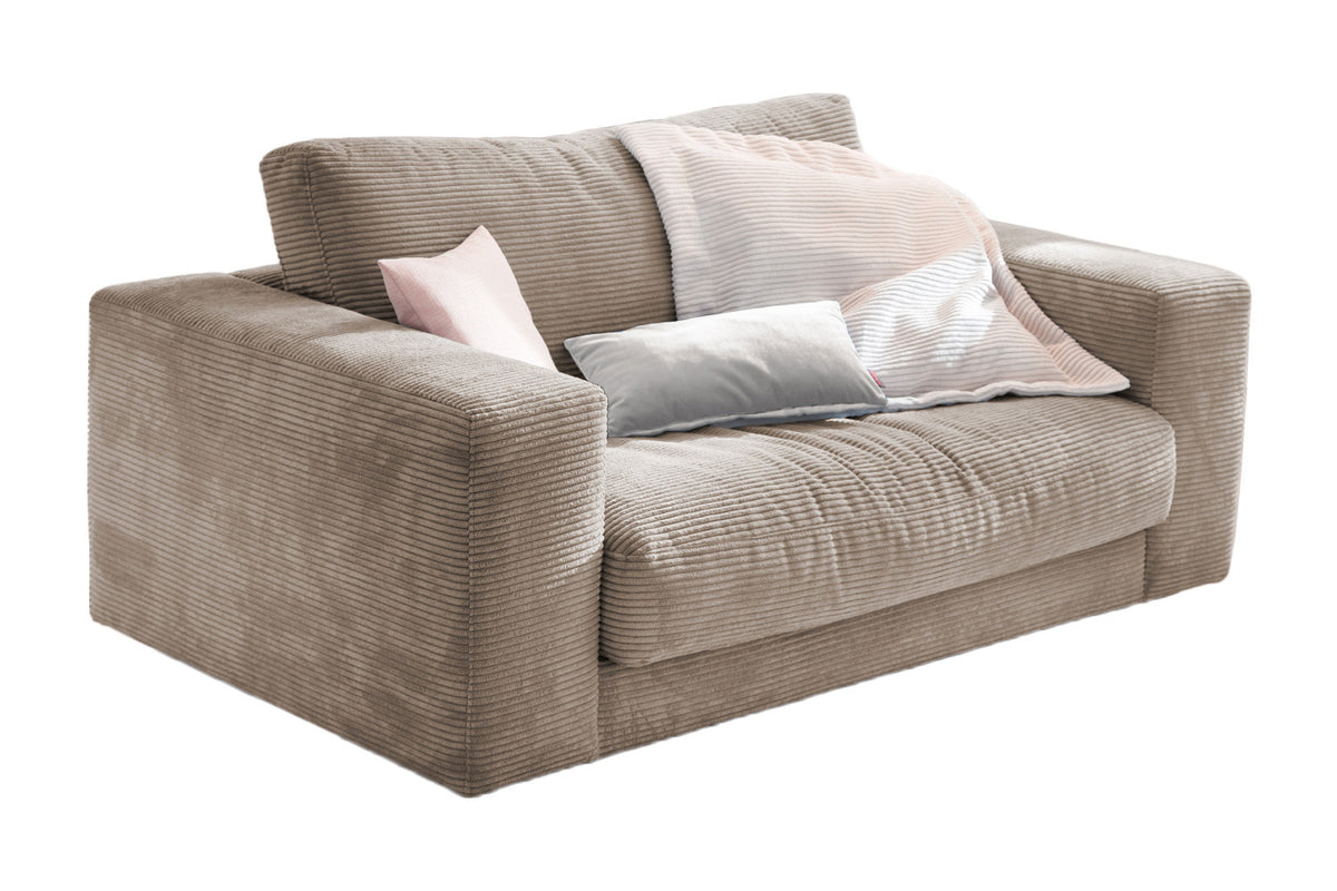 B-Ware KAWOLA Doppelsessel MADELINE Loveseat Cord taupe