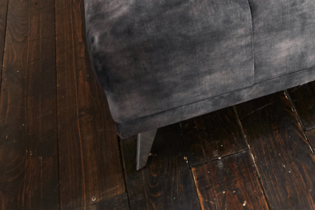 B-Ware KAWOLA Hocker WIOLO velvet anthrazit