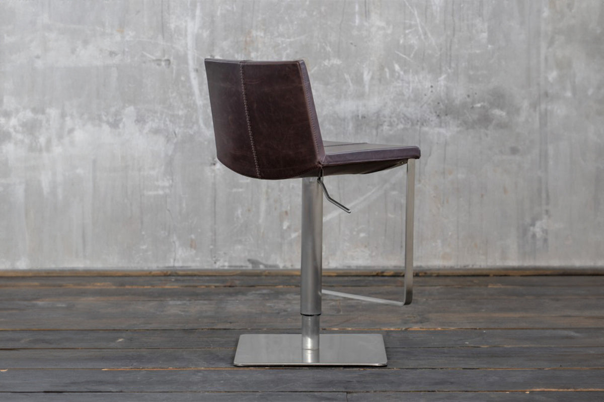 KAWOLA Barhocker FES Barstuhl höhenverstellbar drehbar dunkelbraun