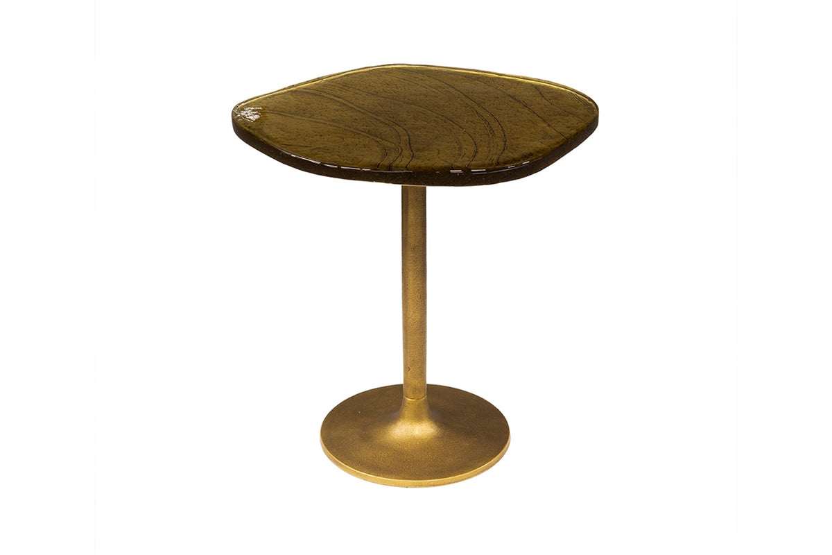 KAWOLA Beistelltisch DARI S Glas gold