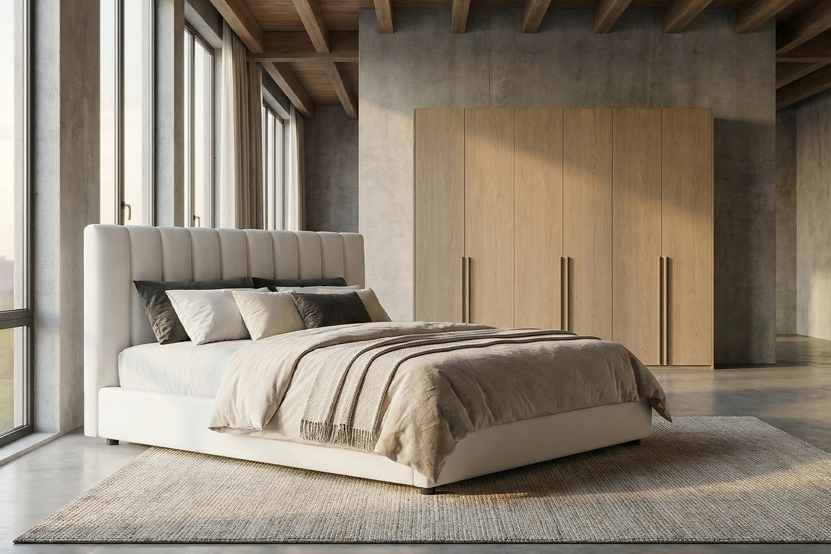 KAWOLA Bett CATTURA Polsterbett Velvet creme