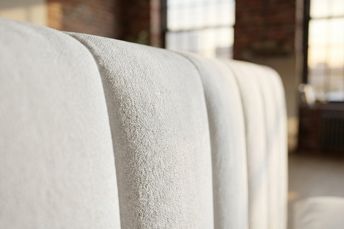 KAWOLA Bett CATTURA Polsterbett Velvet creme