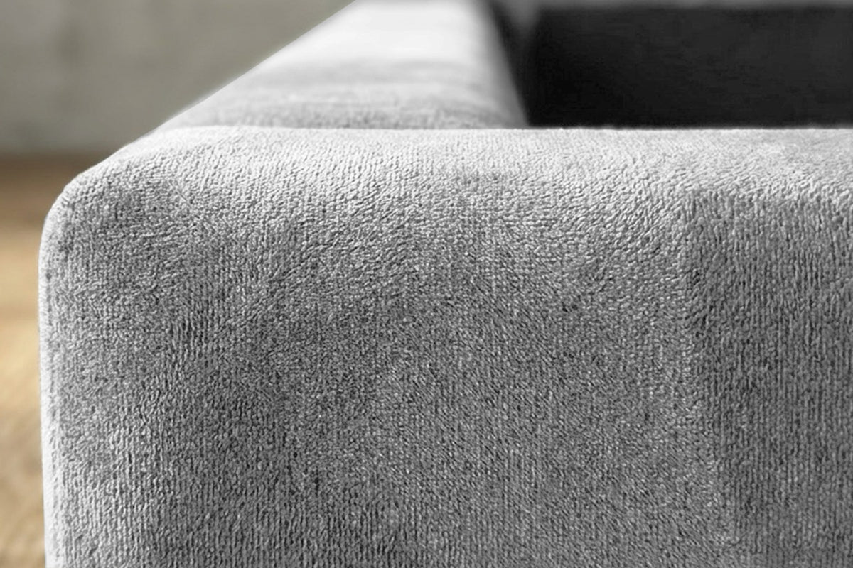 KAWOLA Bett CATTURA Polsterbett Velvet grau