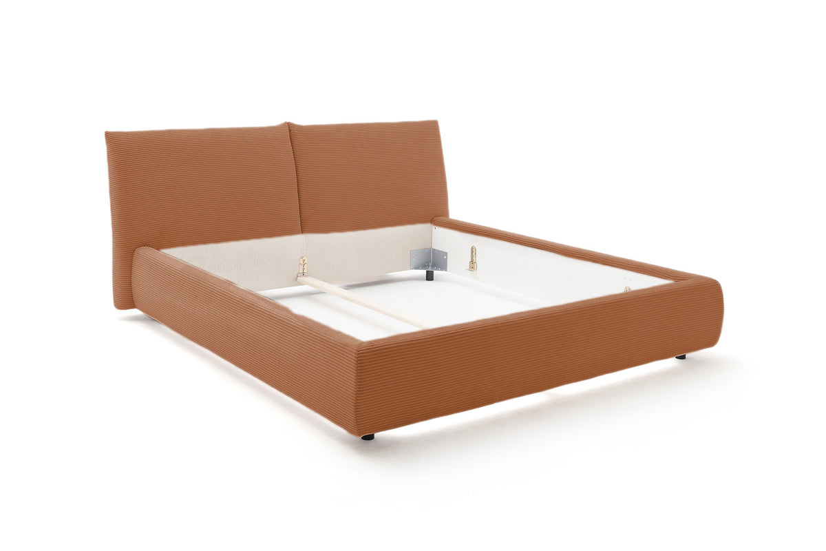 KAWOLA Bett HENRY Polsterbett Cord rost