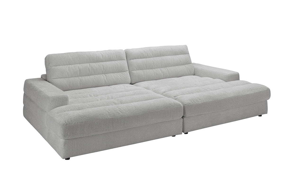 KAWOLA Big Sofa LANA Stoff grau