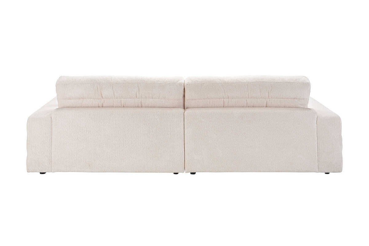 KAWOLA Big Sofa LANA Stoff weiß