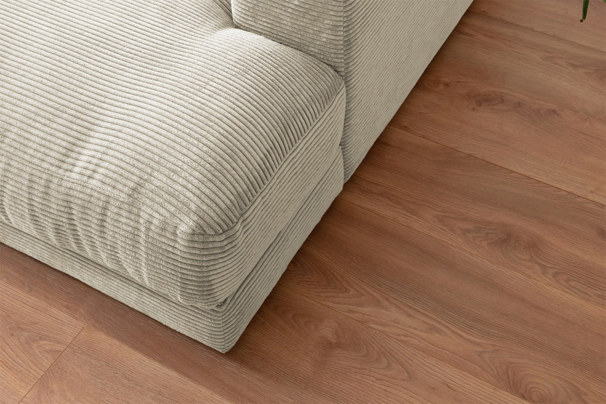 KAWOLA Big Sofa MADELINE Cord cremeweiß