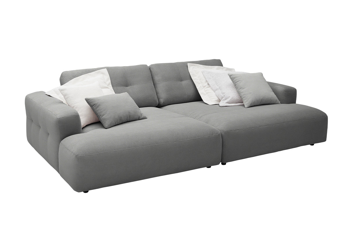 KAWOLA Big Sofa MIKA Feincord anthrazit