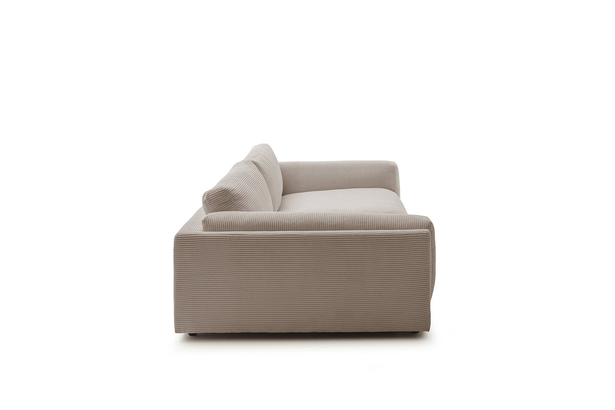 KAWOLA Big Sofa RAINA Cord taupe