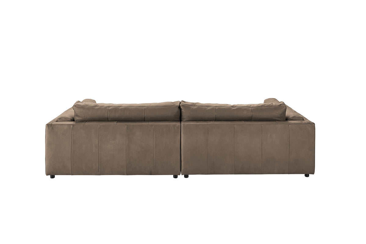 KAWOLA Big Sofa RAINA Leder taupe