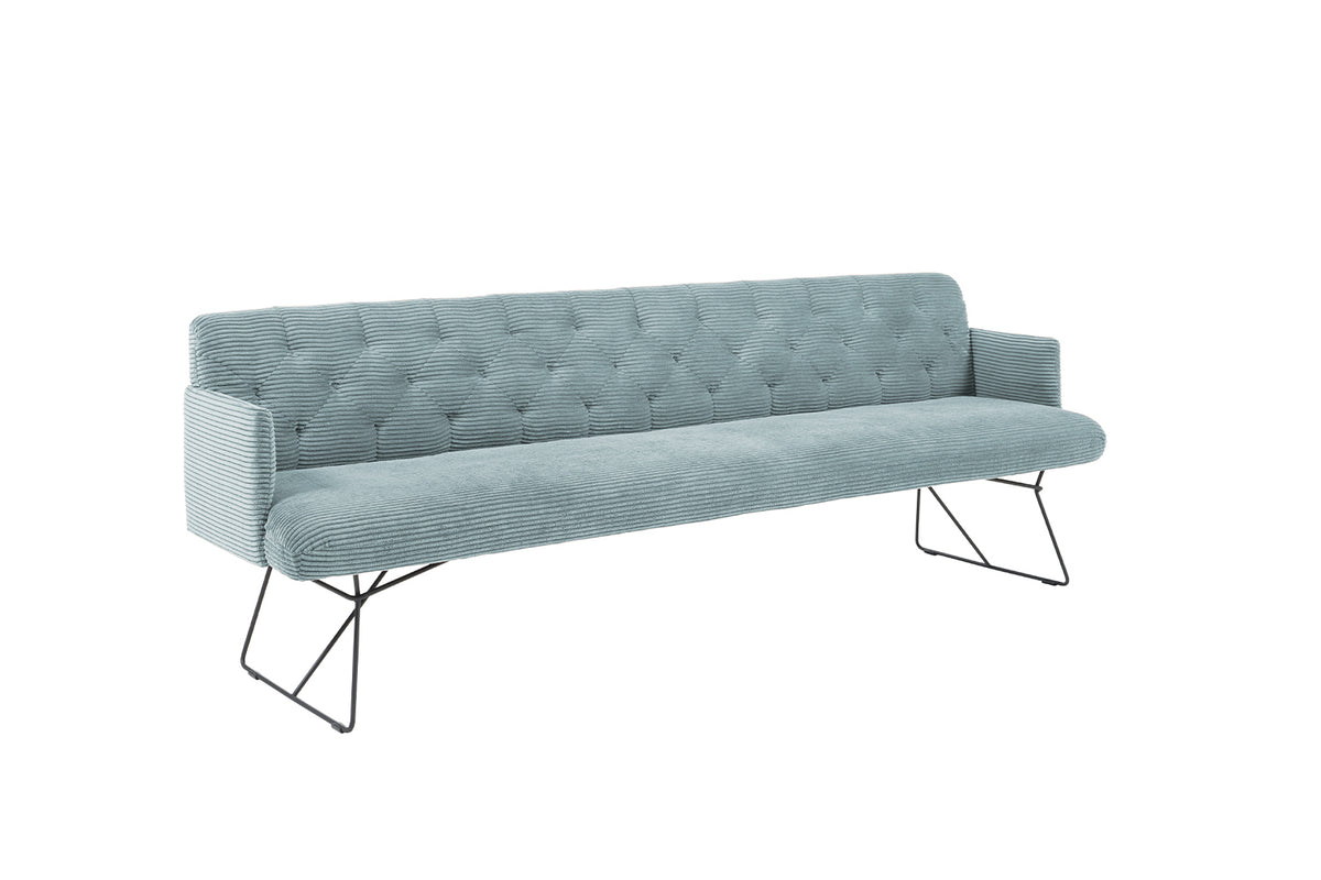 KAWOLA Esszimmerbank CHARME Cord hellblau