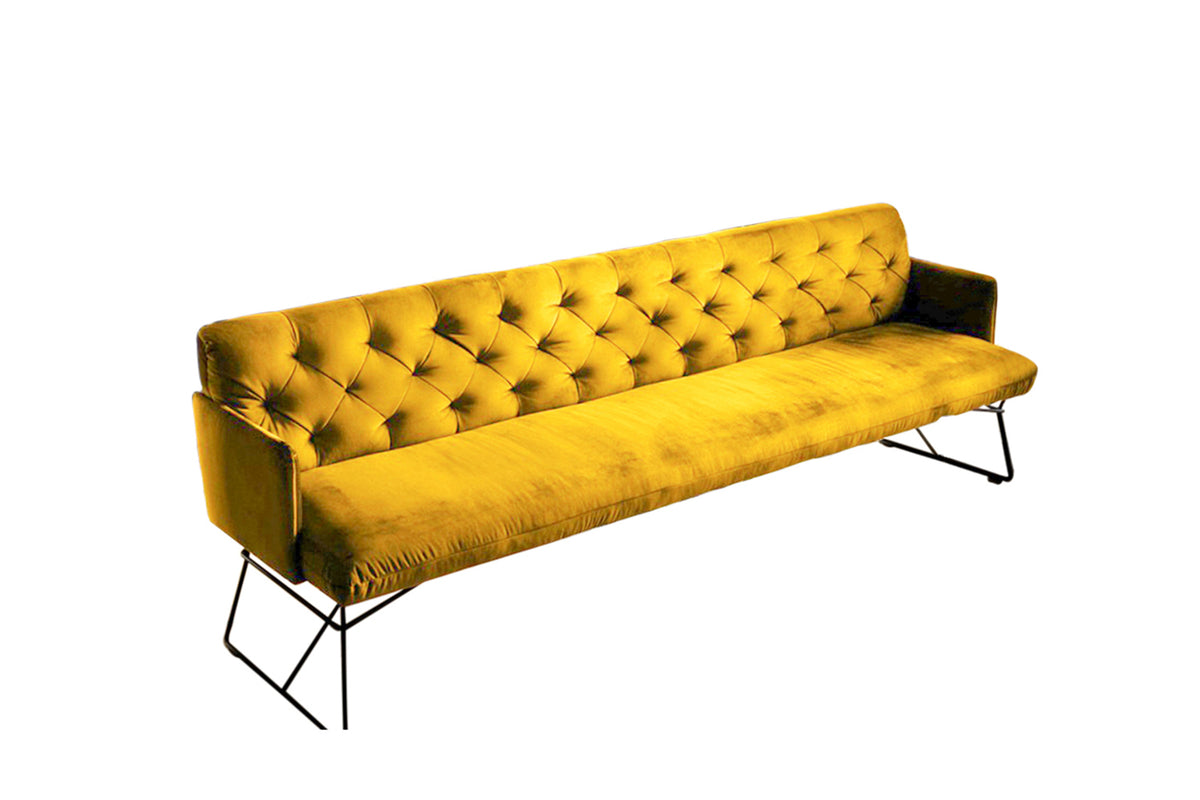 KAWOLA Esszimmerbank CHARME Velvet curry