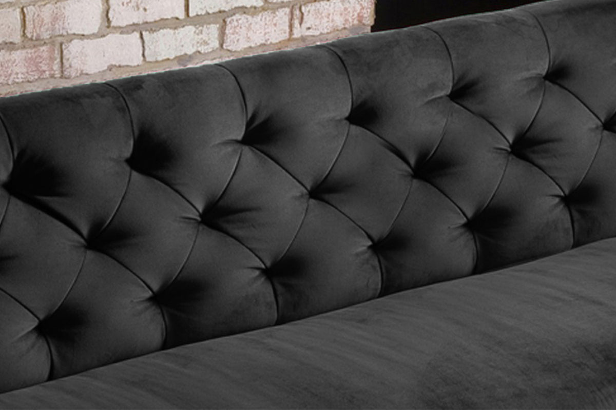 KAWOLA Esszimmerbank CHARME Velvet schwarz