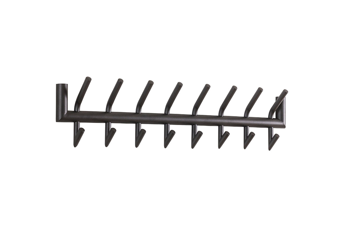 KAWOLA Garderobe FABIA Metall 8 Haken dunkelgrau