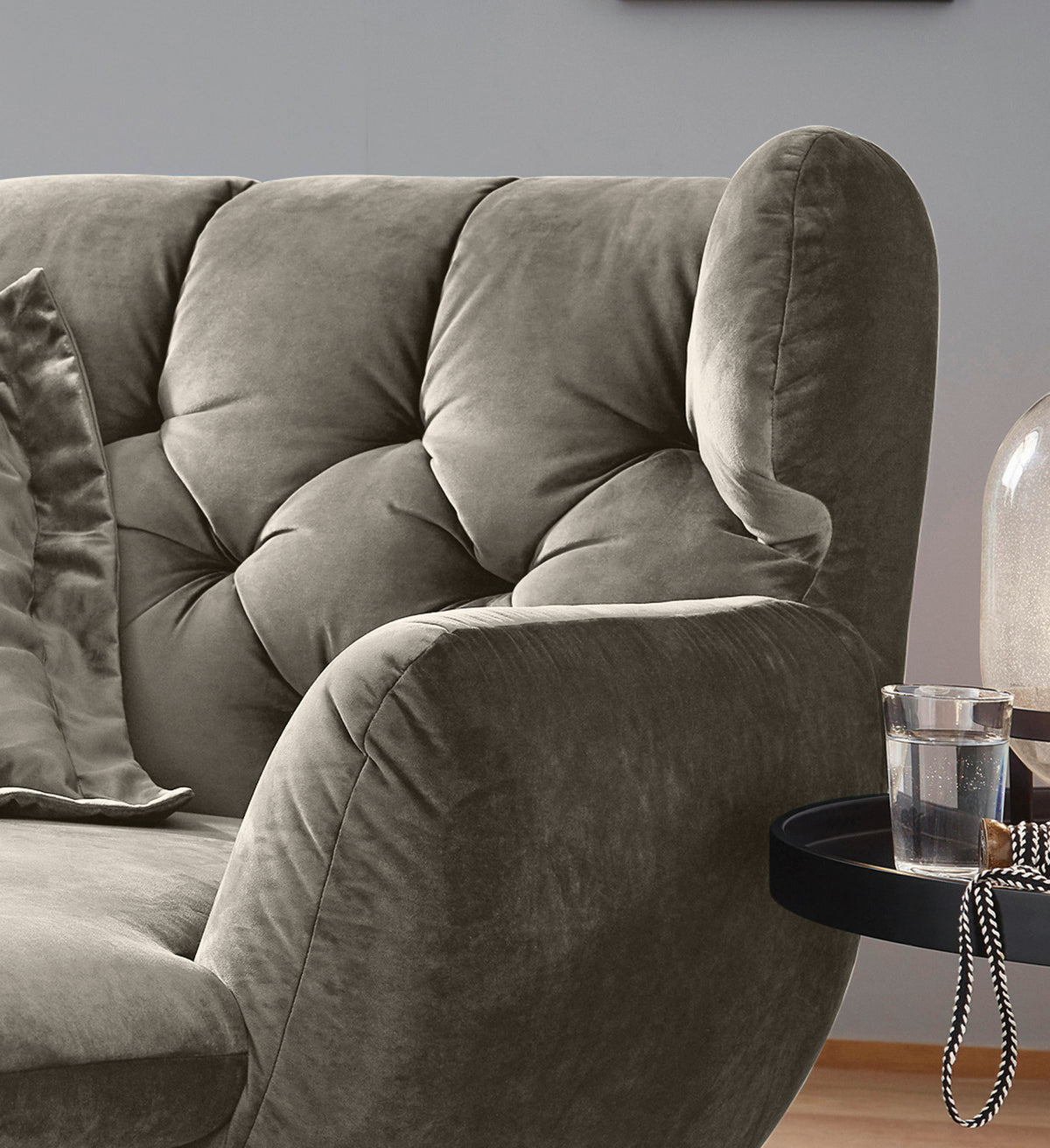 KAWOLA Longseat CHARME Velvet silber