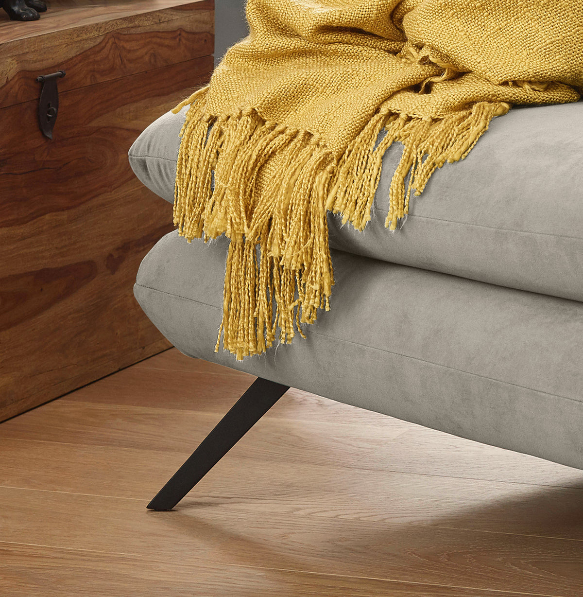 KAWOLA Longseat CHARME Velvet silber