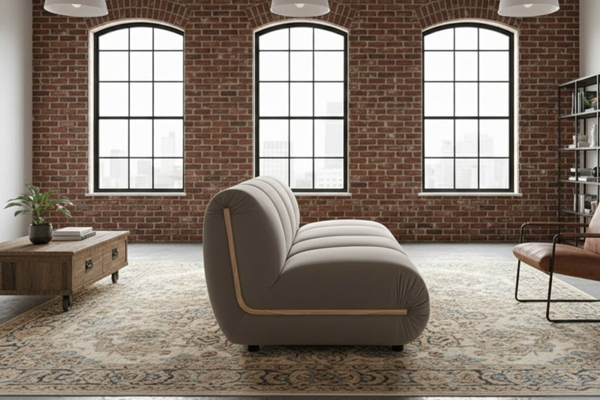 KAWOLA Modulsofa LAYLA 2-Sitzer 2 Module Velvet taupe