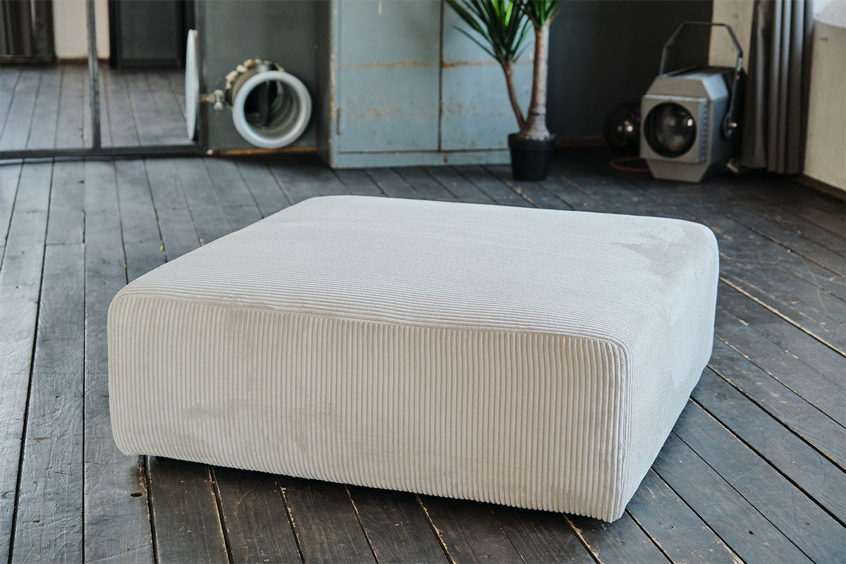 KAWOLA Modulsofa WIOLO SOFT 2 Module 2 Rückenkissen Cord hellgrau