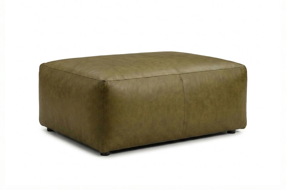 KAWOLA Polsterhocker CELESTE Hockerbank Leder camel
