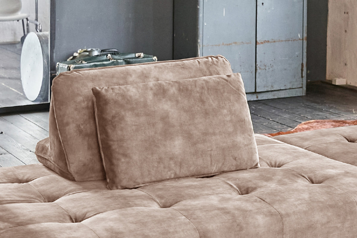 KAWOLA Rückenkissen WIOLO velvet taupe