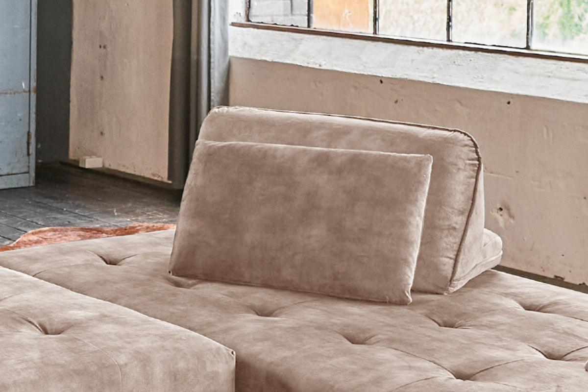 KAWOLA Rückenkissen WIOLO velvet taupe