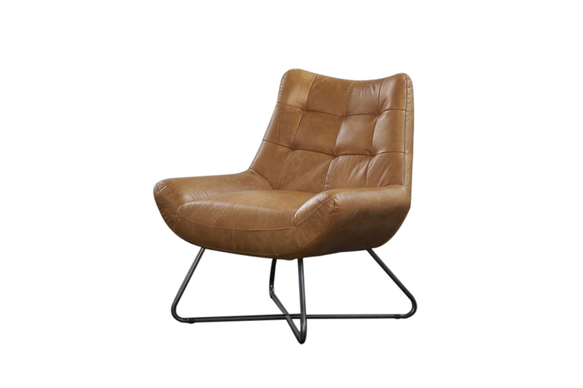KAWOLA Sessel Snooze Leder cognac B/H/T: