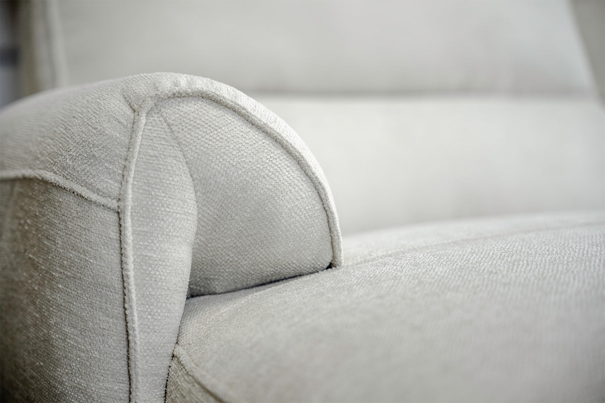 KAWOLA Sofa ADRIANA Ecksofa mit Relaxfunktion Stoff hellgrau