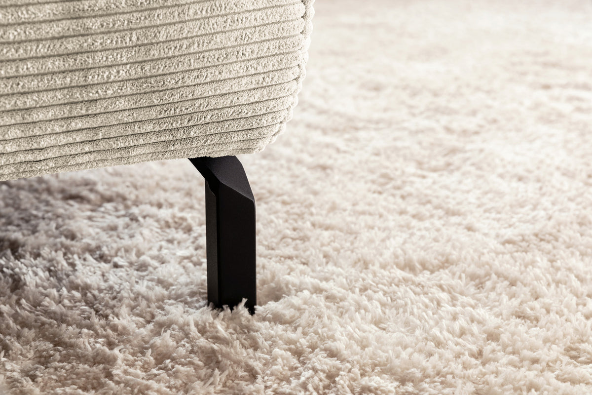 KAWOLA Sofa DELIA Ecksofa Cord cremeweiß