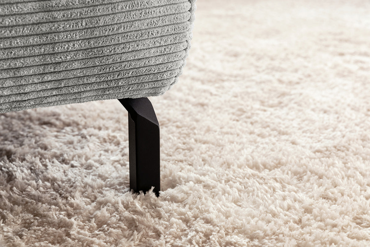 KAWOLA Sofa DELIA Ecksofa Cord hellgrau