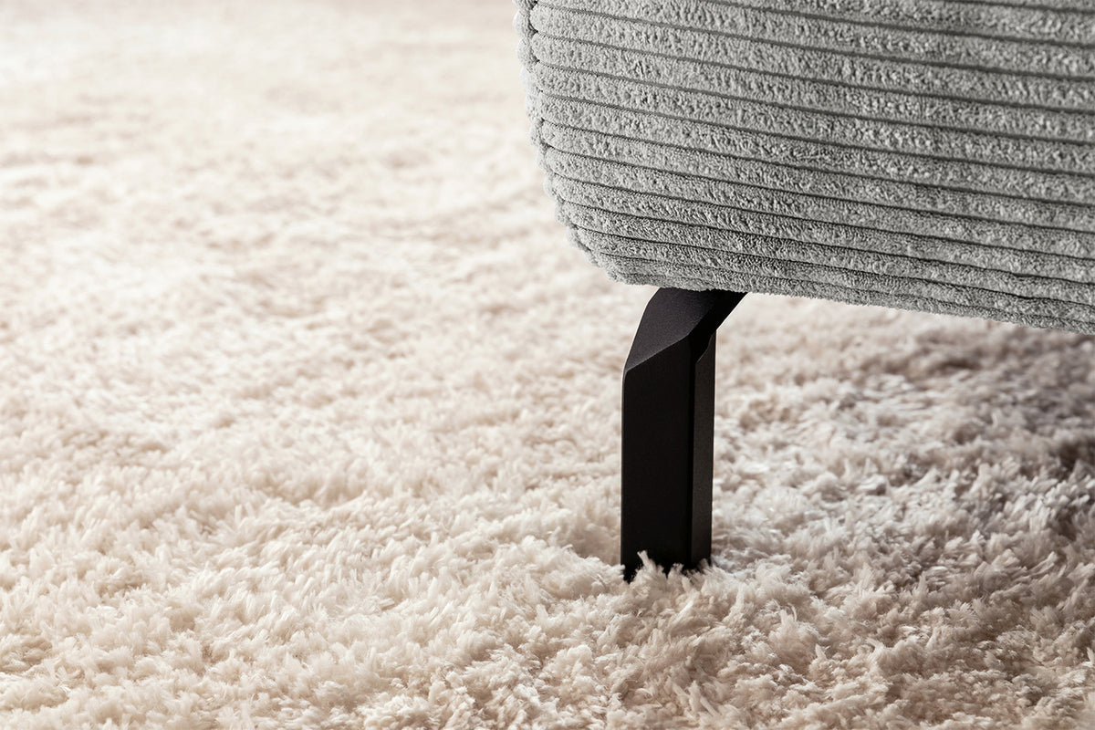 KAWOLA Sofa DELIA Ecksofa Cord hellgrau