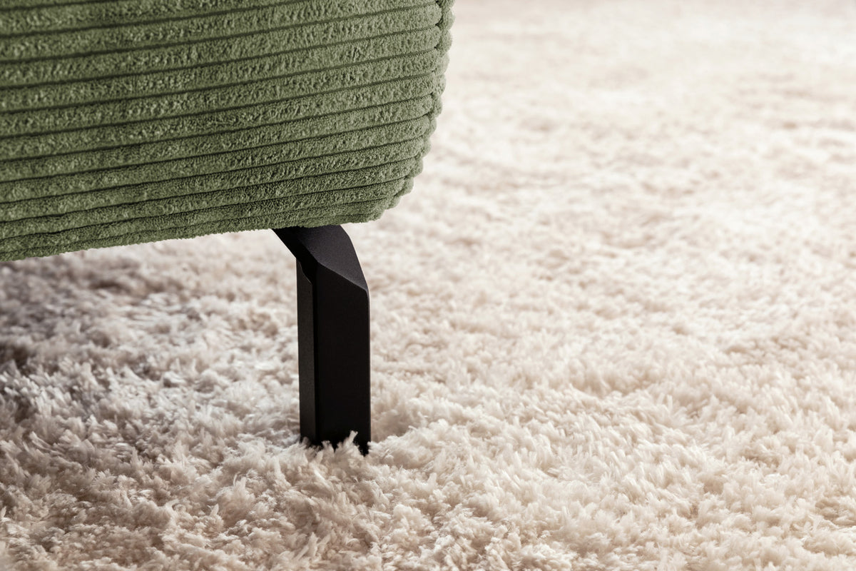 KAWOLA Sofa DELIA Ecksofa Cord olivgrün