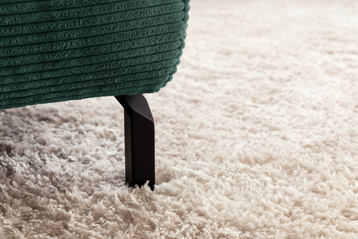 KAWOLA Sofa DELIA Ecksofa Cord smaragd