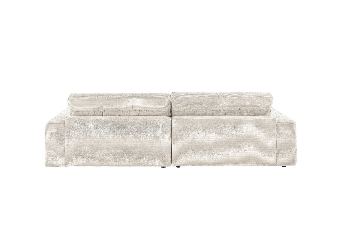 KAWOLA Sofa LANA Ecksofa Cord cremeweiß