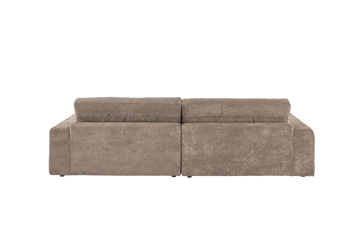 KAWOLA Sofa LANA Ecksofa Cord taupe