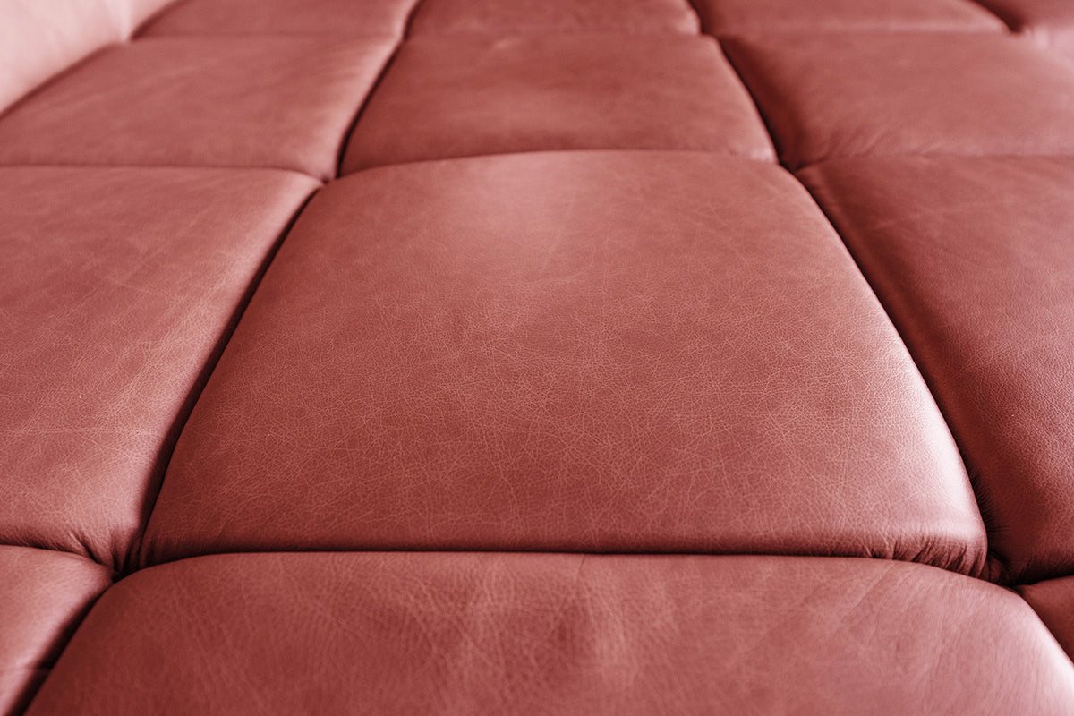 KAWOLA Sofa NELSON Ecksofa Leder rot