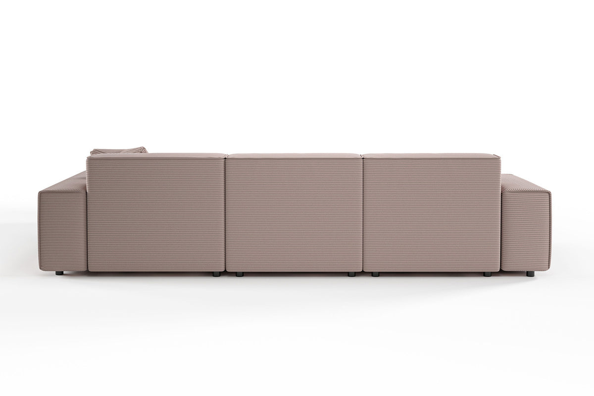 KAWOLA Sofa RANI Ecksofa Cord rosa