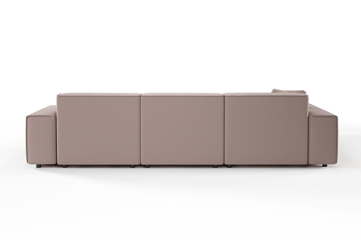 KAWOLA Sofa RANI Ecksofa Cord rosa