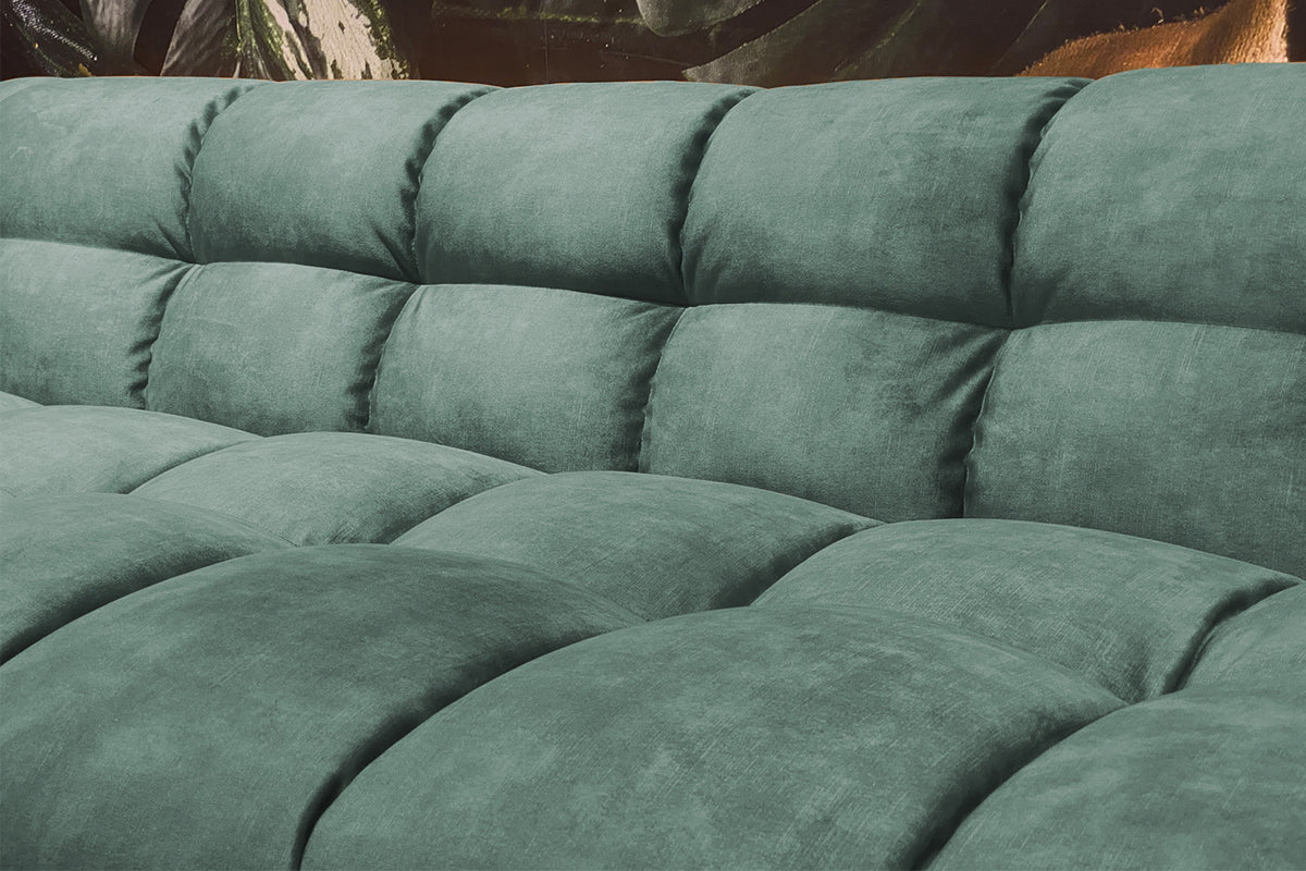 KAWOLA Sofa ROSARIO Velvet petrol