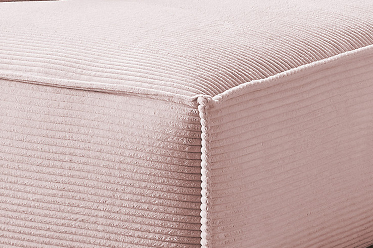 KAWOLA Sofa SAMU Ecksofa Cord rosa