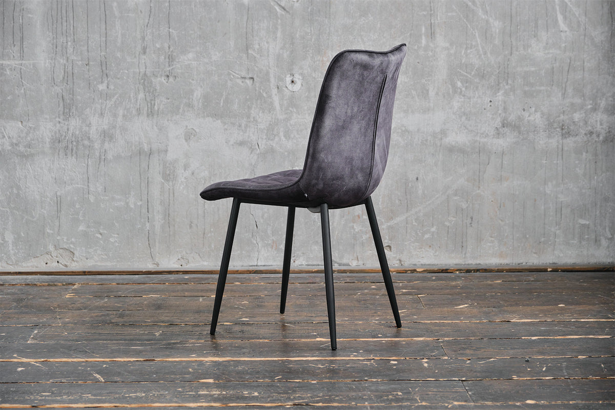 KAWOLA Stuhl CLARA Esszimmerstuhl Velvet anthrazit