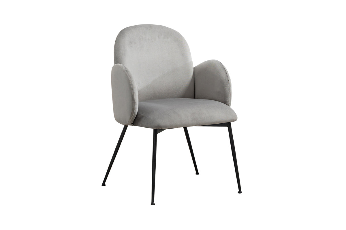 KAWOLA Stuhl DEON Esszimmerstuhl Velvet grau