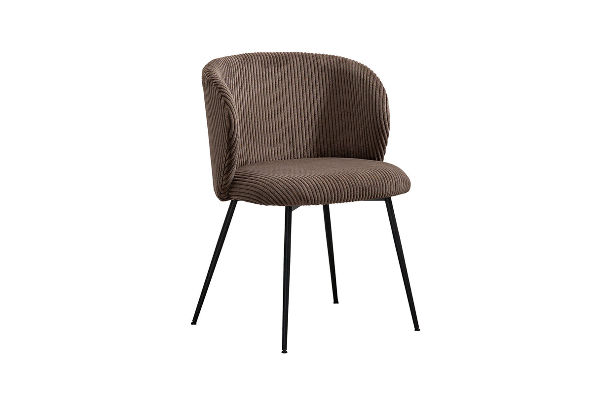 KAWOLA Stuhl LENA Esszimmerstuhl Cord braun