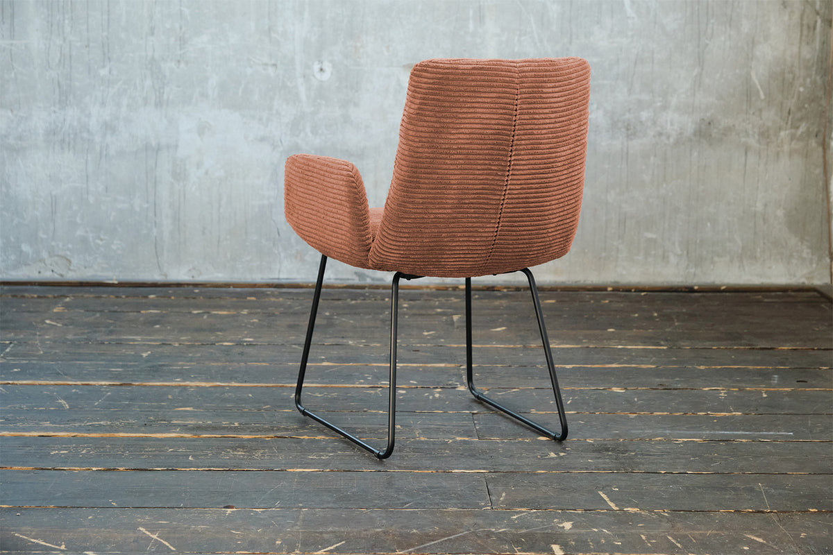 KAWOLA Stuhl NEW CHARME Esszimmersessel Cord rost