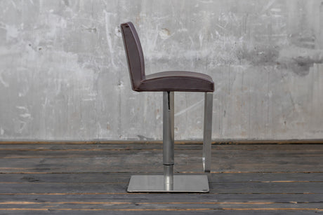 B-Ware KAWOLA Barhocker QUITO Barstuhl höhenverstellbar Kunstleder braun