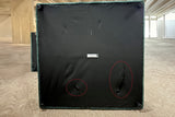 B-Ware KAWOLA Big Hocker MADELINE Polsterhocker Cord smaragd
