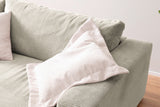 B-Ware KAWOLA Big Sofa MADELINE Cord steingrau