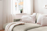 B-Ware KAWOLA Big Sofa MADELINE Cord steingrau