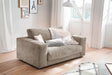 B-Ware KAWOLA Doppelsessel MADELINE Loveseat Cord taupe