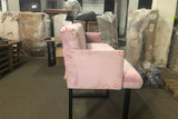 B-Ware KAWOLA Esszimmerbank CHARME Velvet rosa 186cm