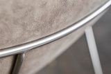 B-Ware KAWOLA Sessel FINA Polstersessel Metallgestell Microfaser beige